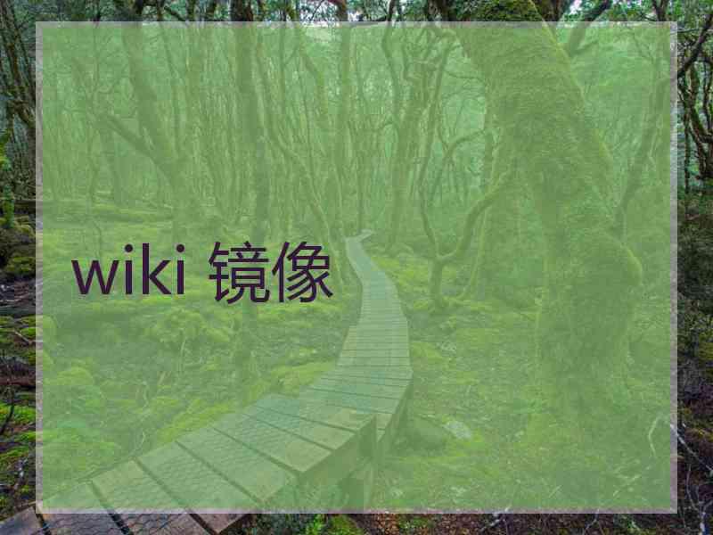 wiki 镜像