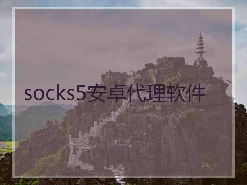 socks5安卓代理软件