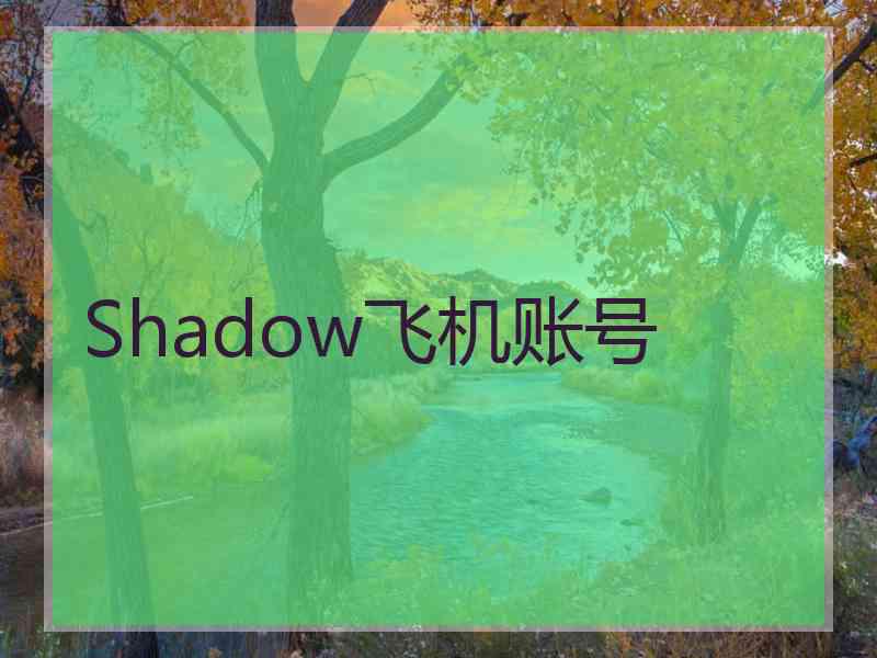 Shadow飞机账号