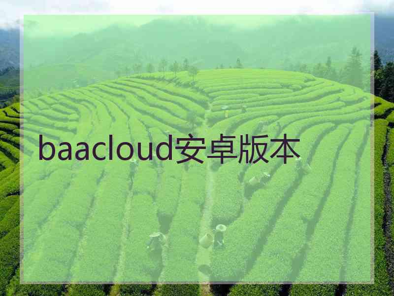 baacloud安卓版本