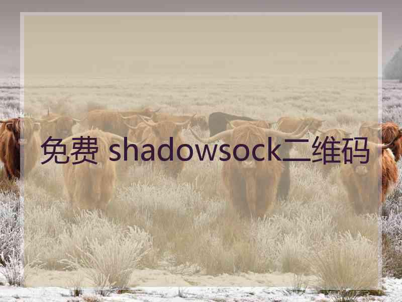 免费 shadowsock二维码